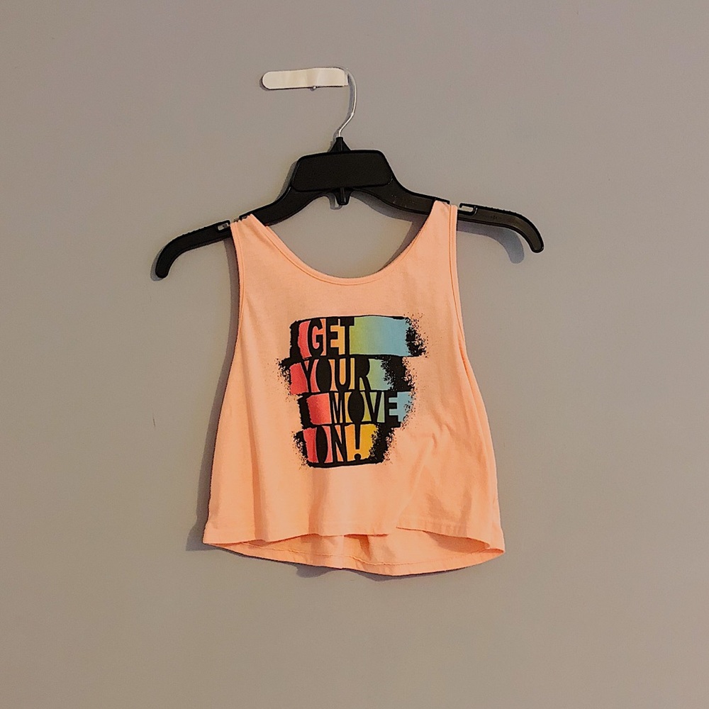 Orange Xersion Get Your Move On Crop Tanktop